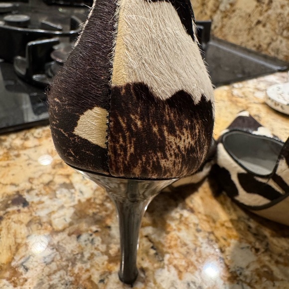 Guess by Marciano stylish faux cow print fur inspired stiletto high heels - Picture 8 of 16